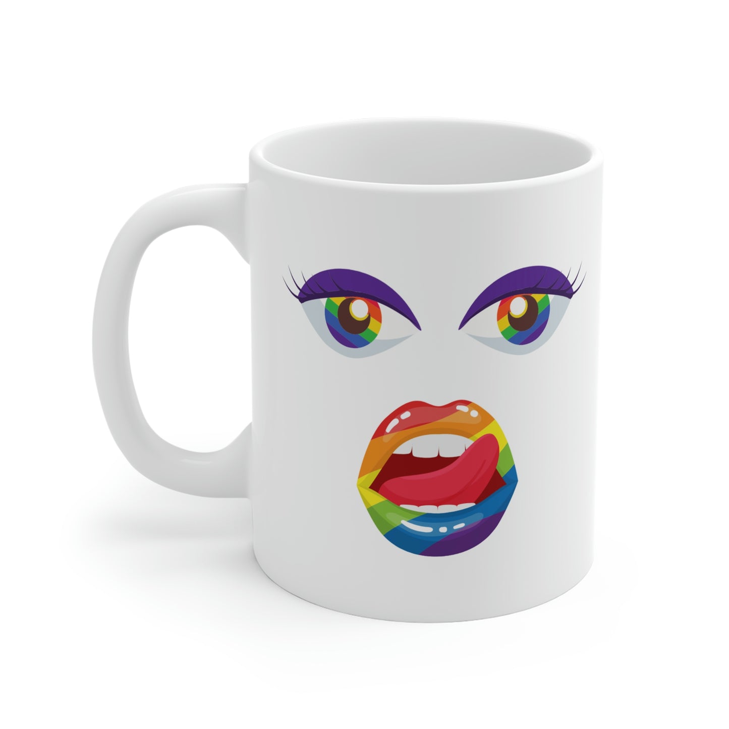 Rainbow Face Mug