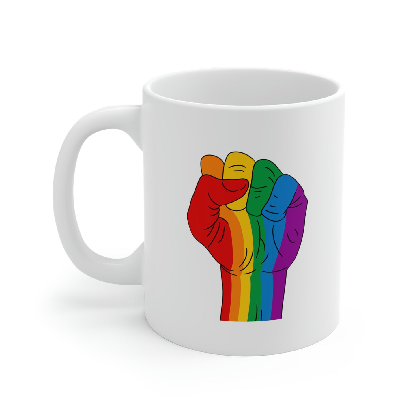 Rainbow Fist Mug