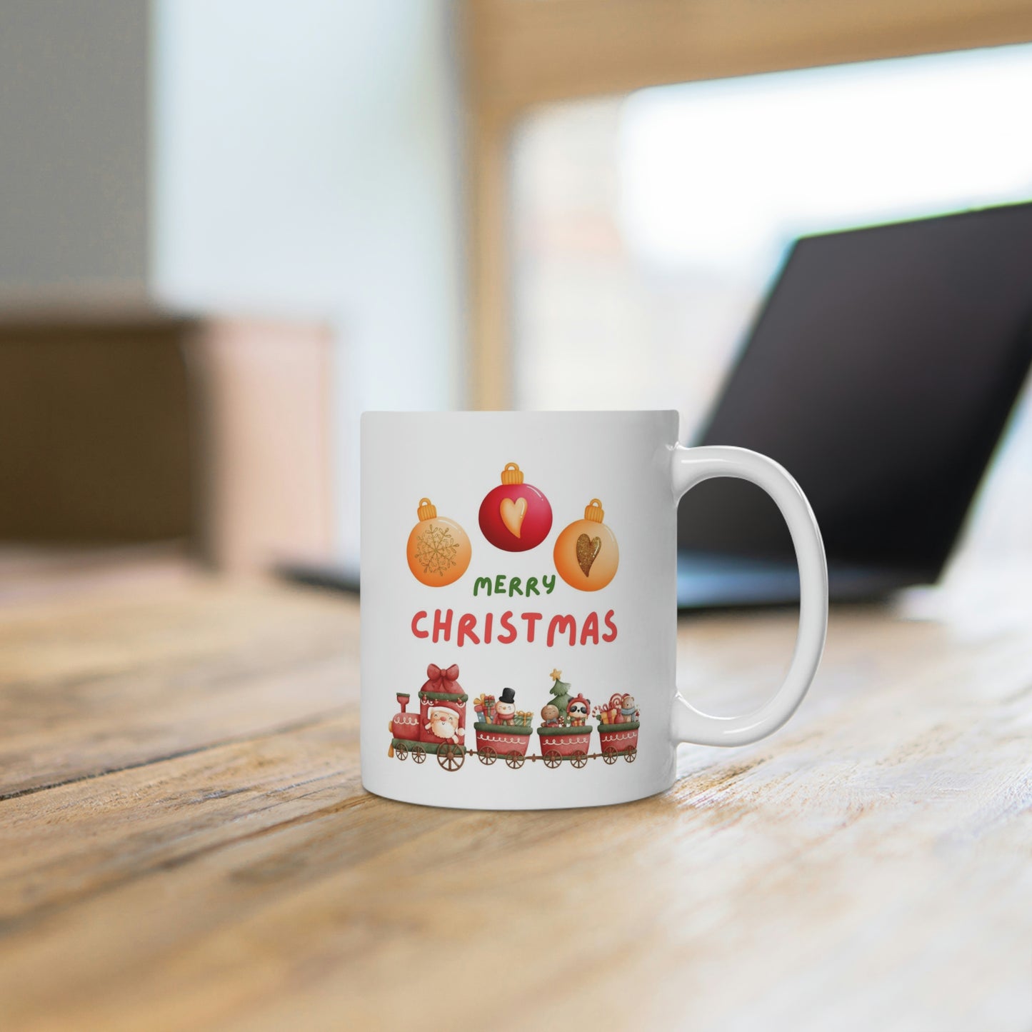 Merry Christmas Train Mug