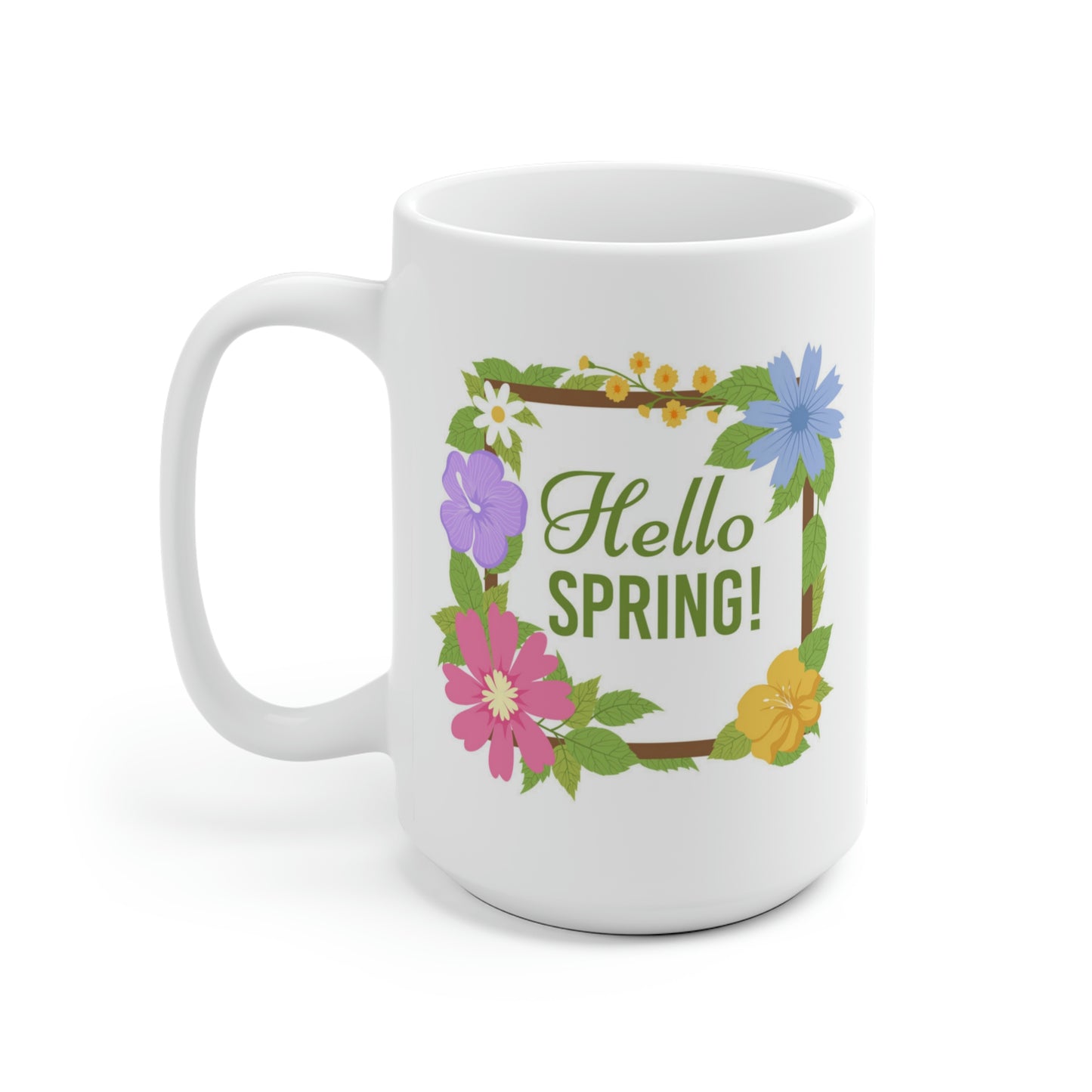 Hello Spring Flower Mug