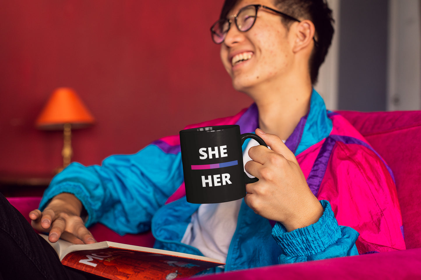 She/Her Bisexual Flag Pronoun Mug