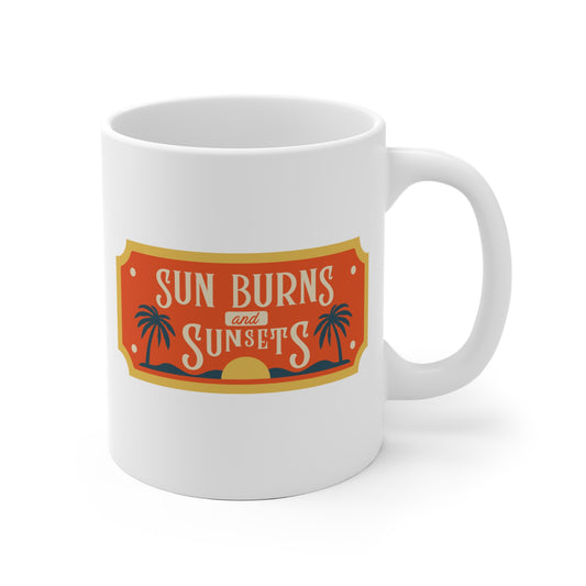 Sun Burns and Sunsets Mug