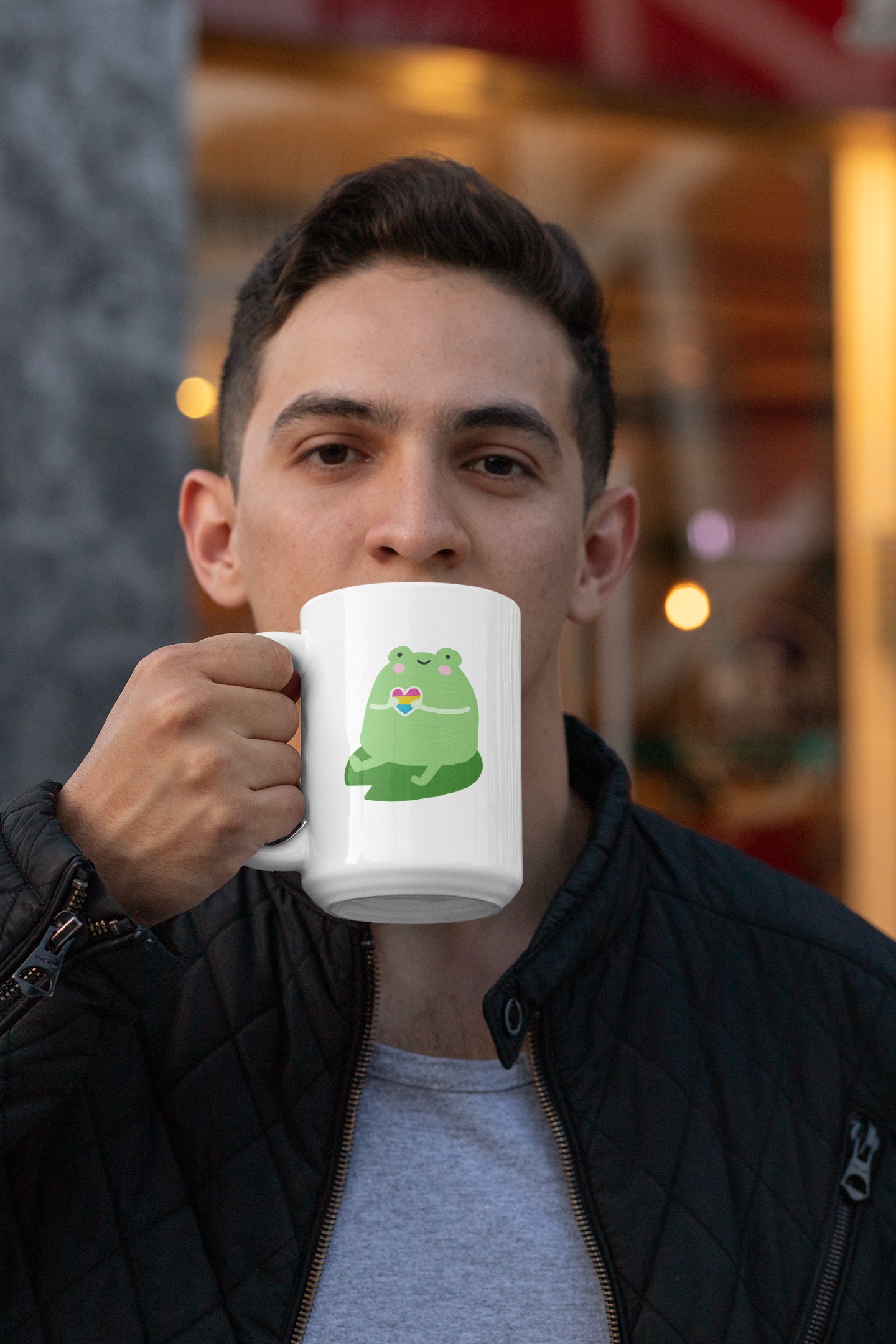 Pansexual Cute Frog Mug