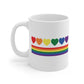 Rainbow Hearts Pride Flag Mug