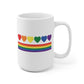 Rainbow Hearts Pride Flag Mug