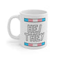He/They Transgender Flag Pronoun Mug