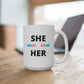 She/Her Transgender Flag Pronoun Mug