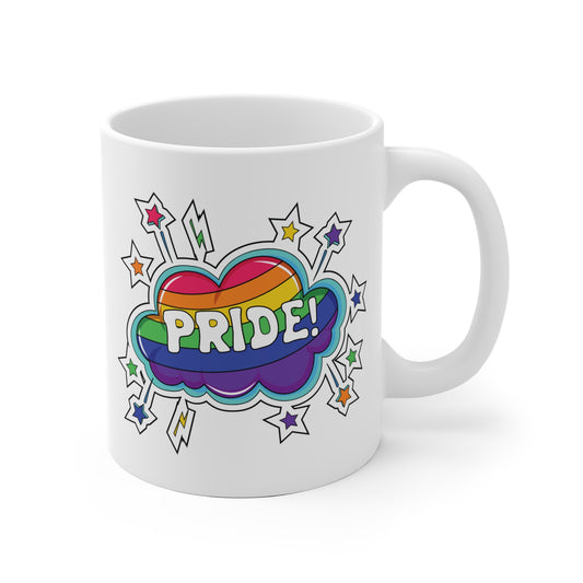 LGBTQ Pride Cloud Stars Mug