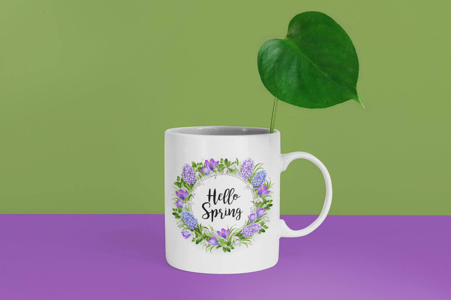 Hello Spring Flower Mug