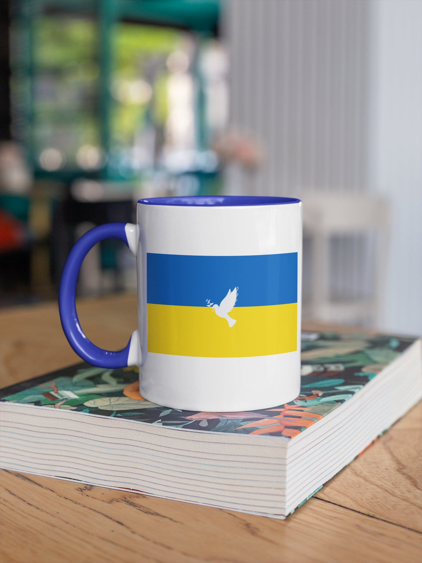 Ukrainian Dove Of Peace Flag Mug