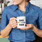 She/Her LGBTQ Flag Pronoun Mug