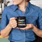 They/Them LGBTQ Flag Pronoun Mug