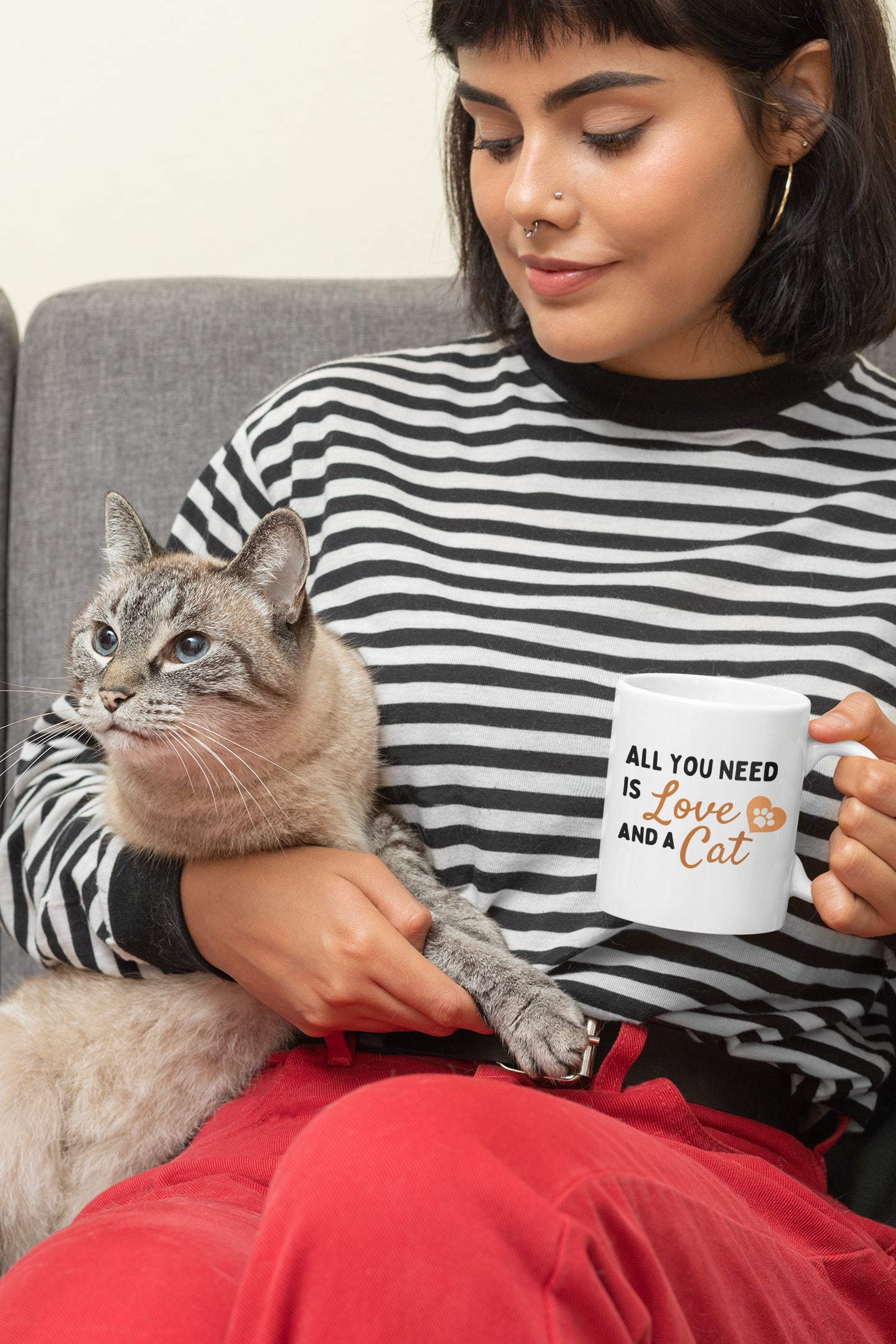 All You Need Is Love And A Cat Mug