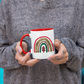 Boho Christmas Tree Rainbow Mug