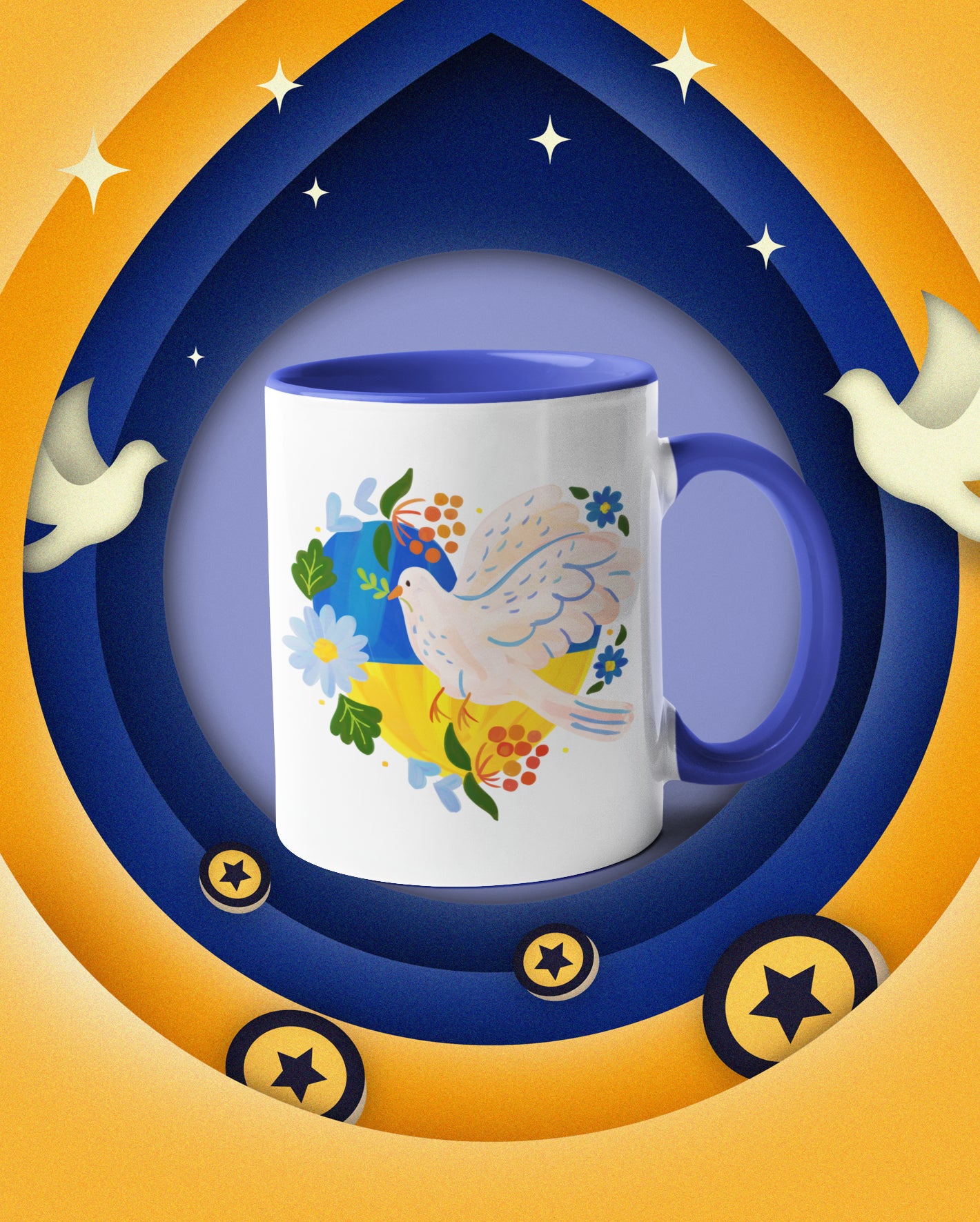 Ukraine Dove Of Peace Mug