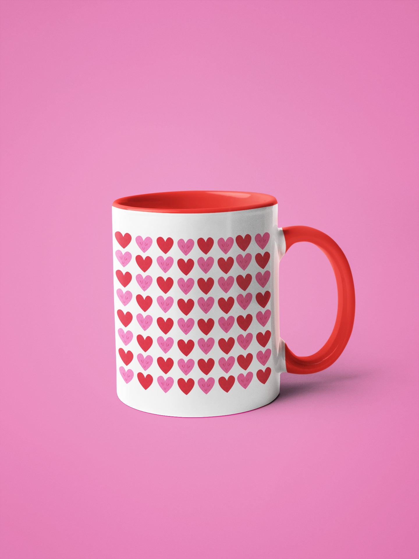 Hearts Pattern Mug