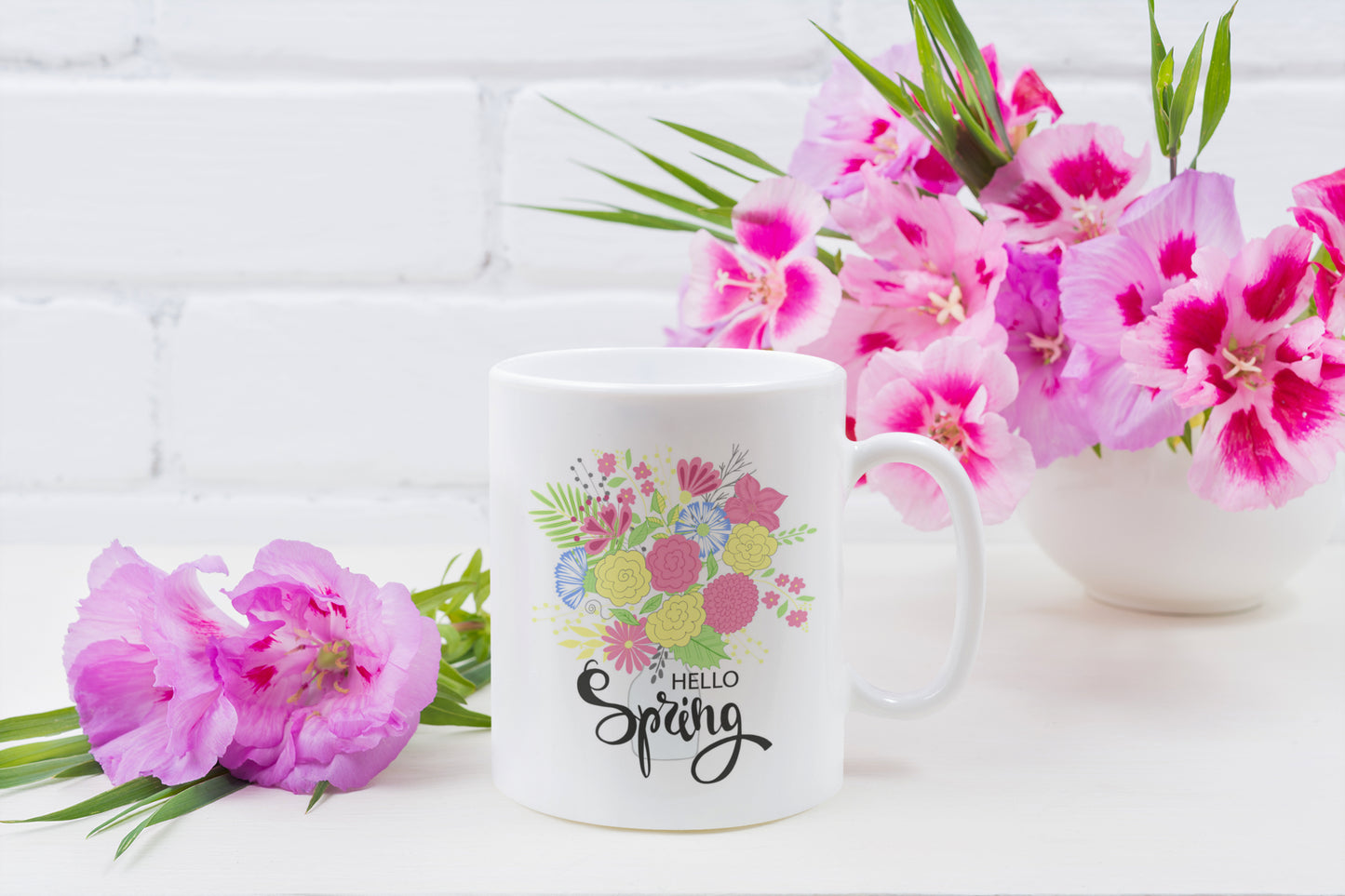 Hello Spring Flower Mug