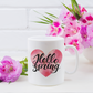 Hello Spring Heart Mug
