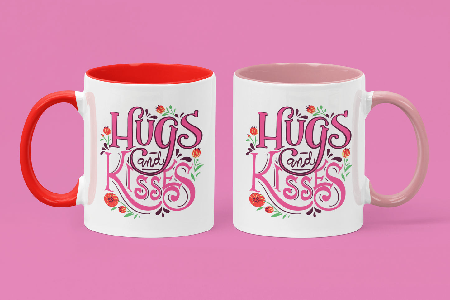 Hugs And Kisses Roses Mug