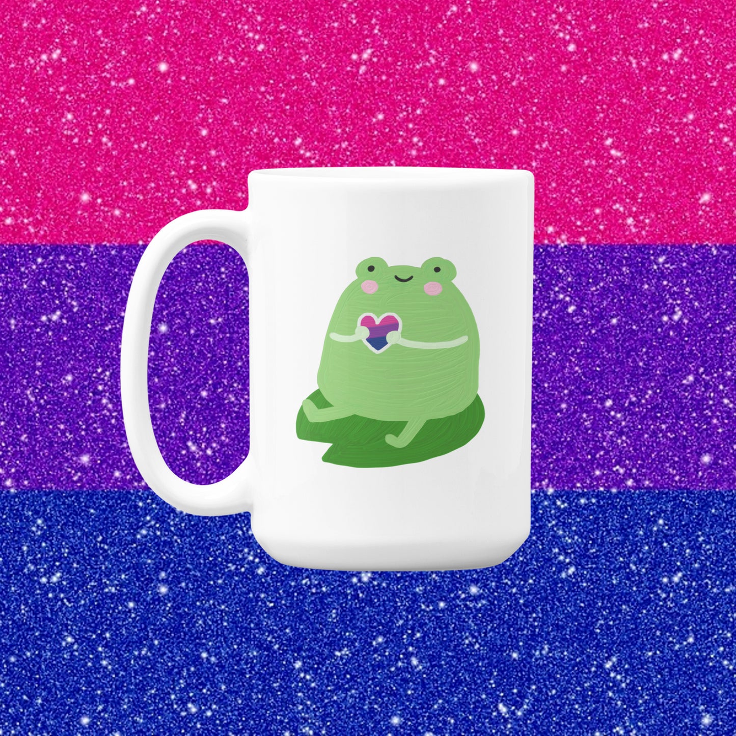 Bisexual Cute Frog Mug