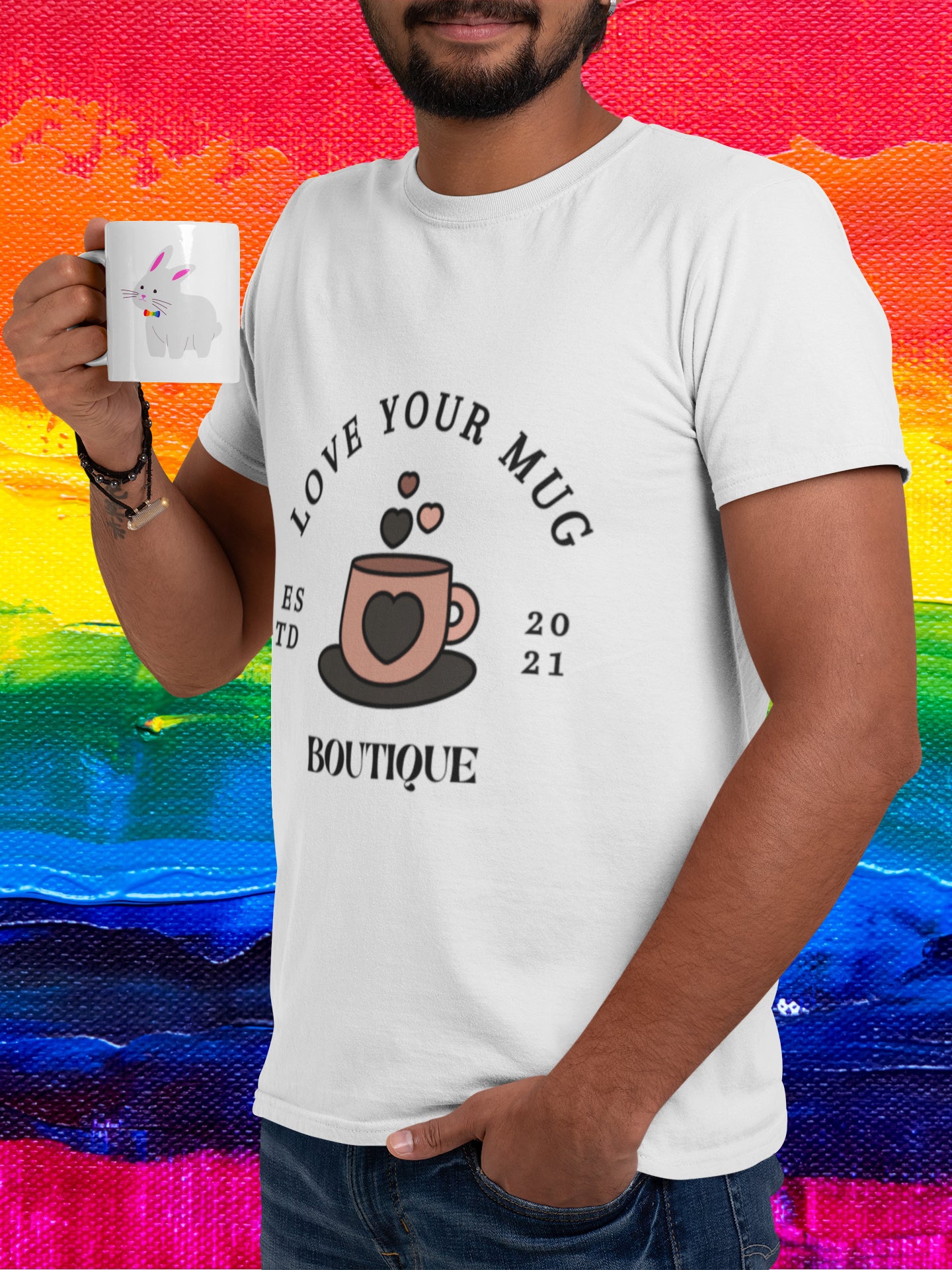 LGBTQ Cute Bunny Mug