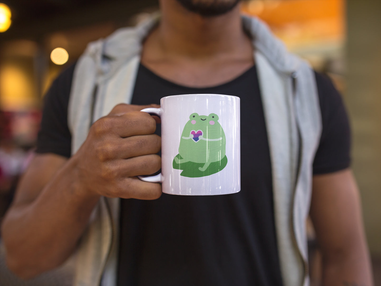 Bisexual Cute Frog Mug