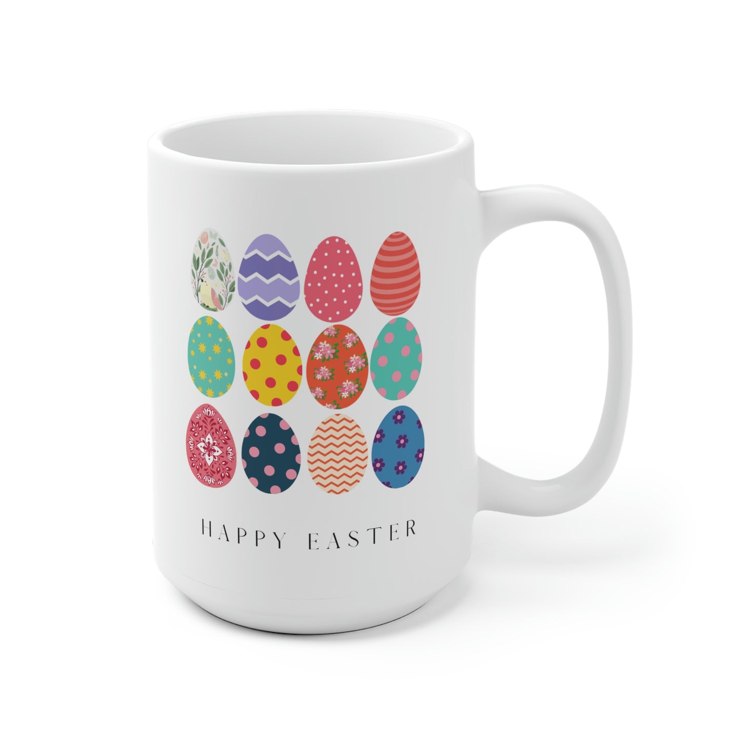 Happy Easter Colored Eggs Mug