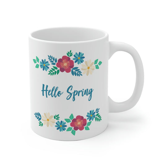 Hello Spring Flower Mug