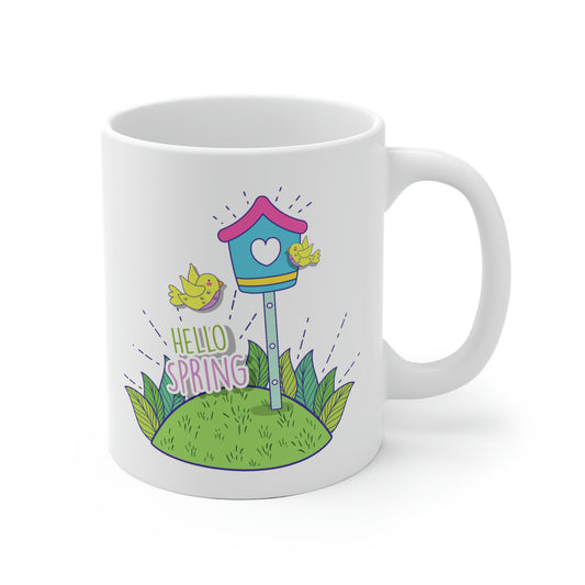 Hello Spring Garden Mug