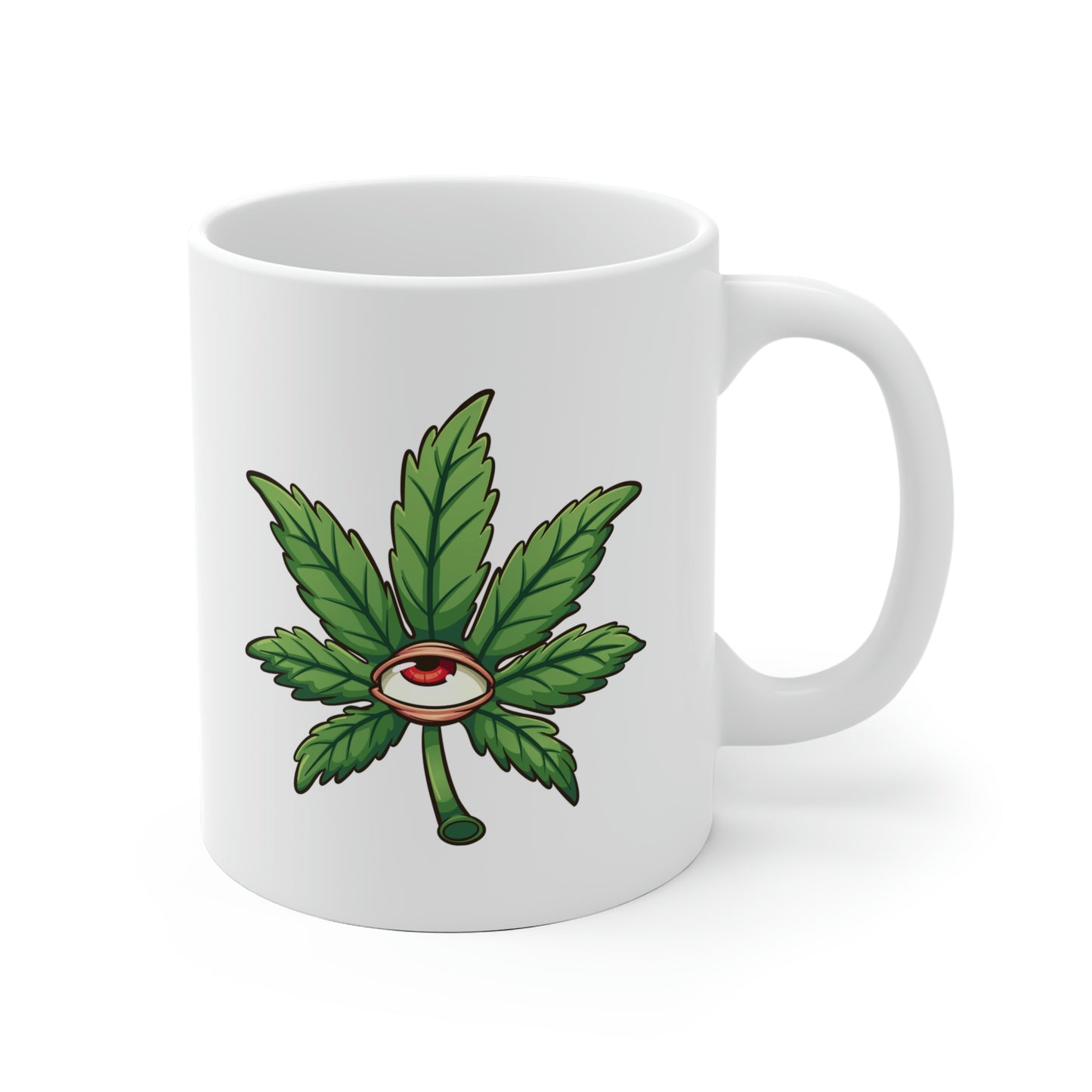 Cannabis Leaf Eyeball Mug