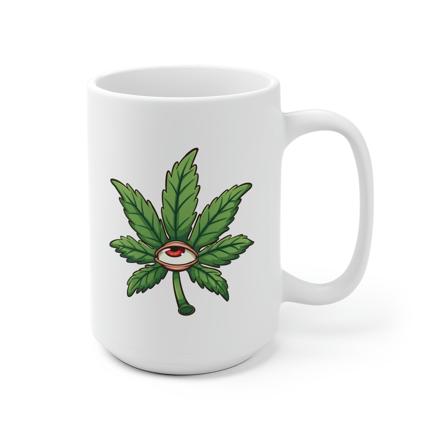 Cannabis Leaf Eyeball Mug