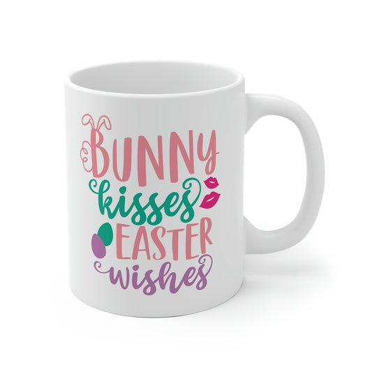 Bunny Kisses Easter Wishes Mug