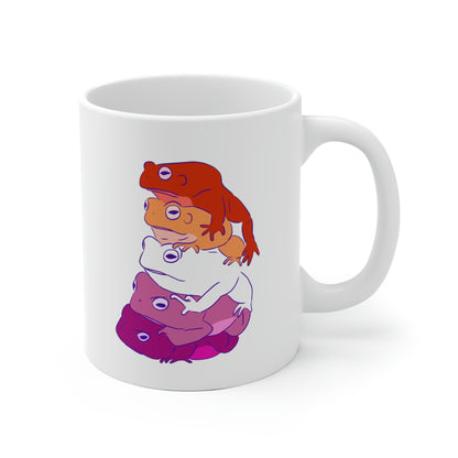 Lesbian Frog Stack Mug