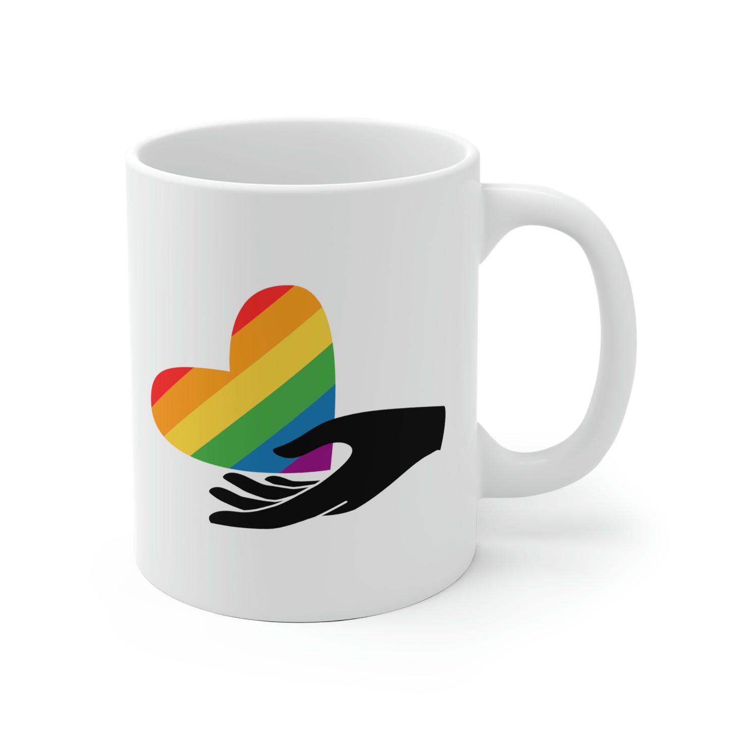 Rainbow Heart Outreach Mug