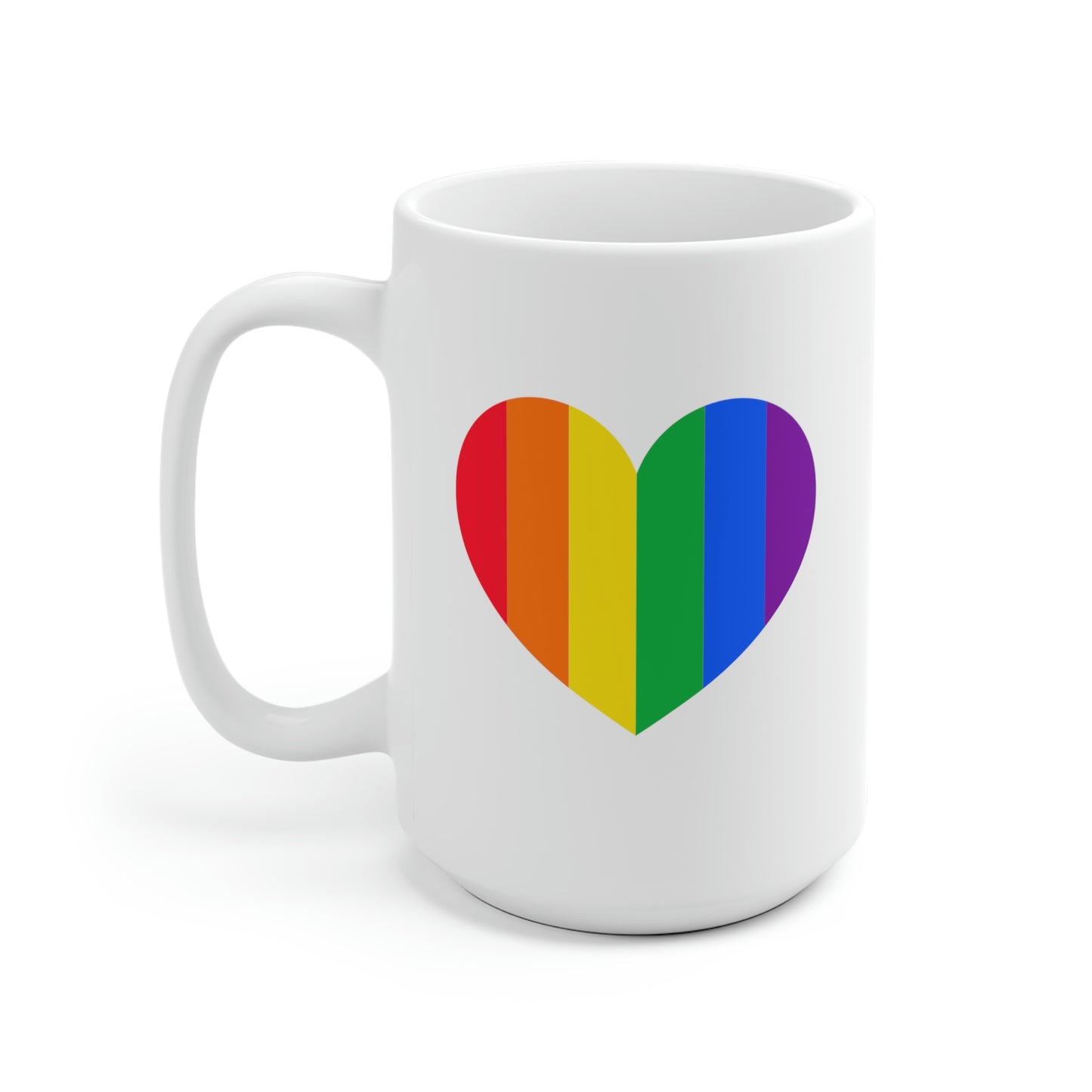 Rainbow Heart Mug