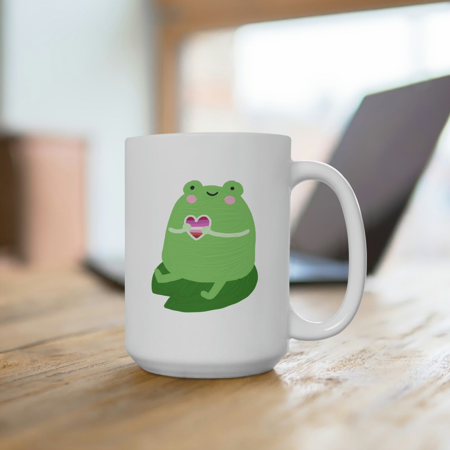 Lesbian Cute Frog Mug