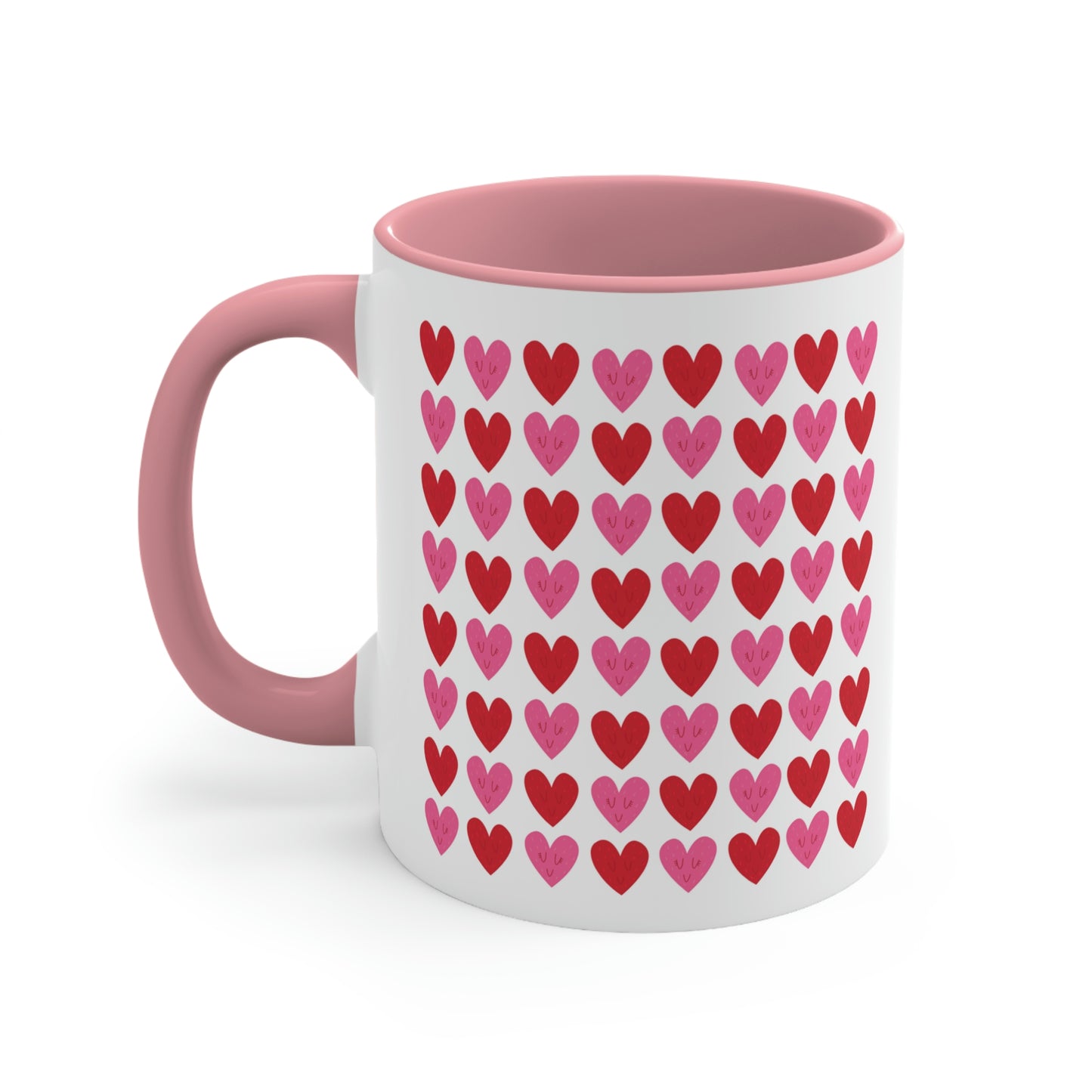 Hearts Pattern Mug