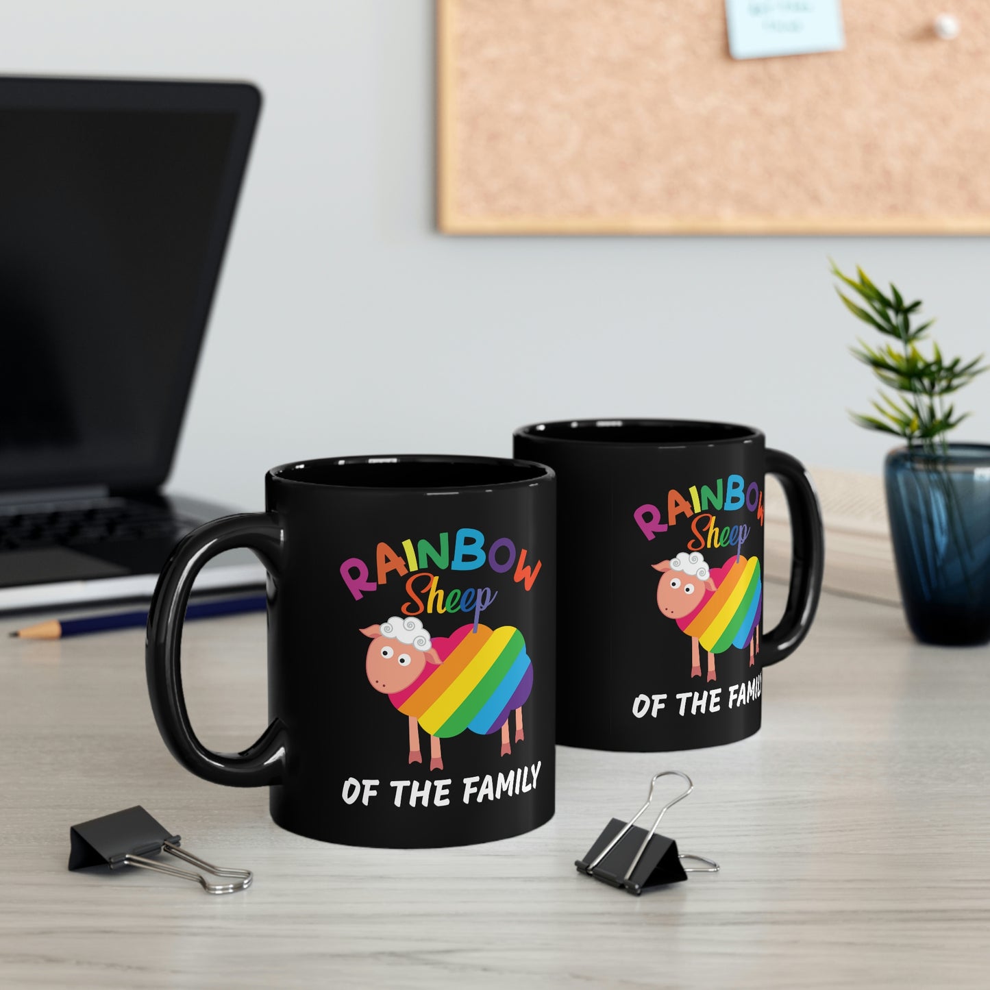 Rainbow Sheep Of The Family Mug