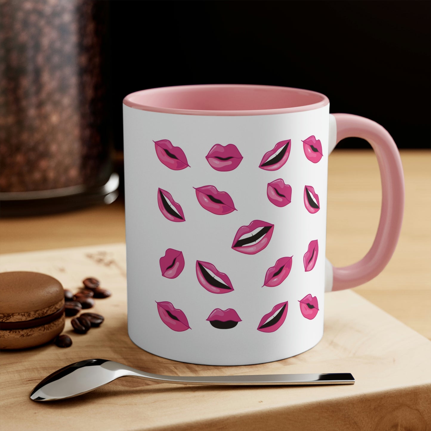 Kiss Lips Pattern Mug