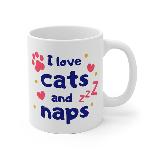 I Love Cats And Naps Mug