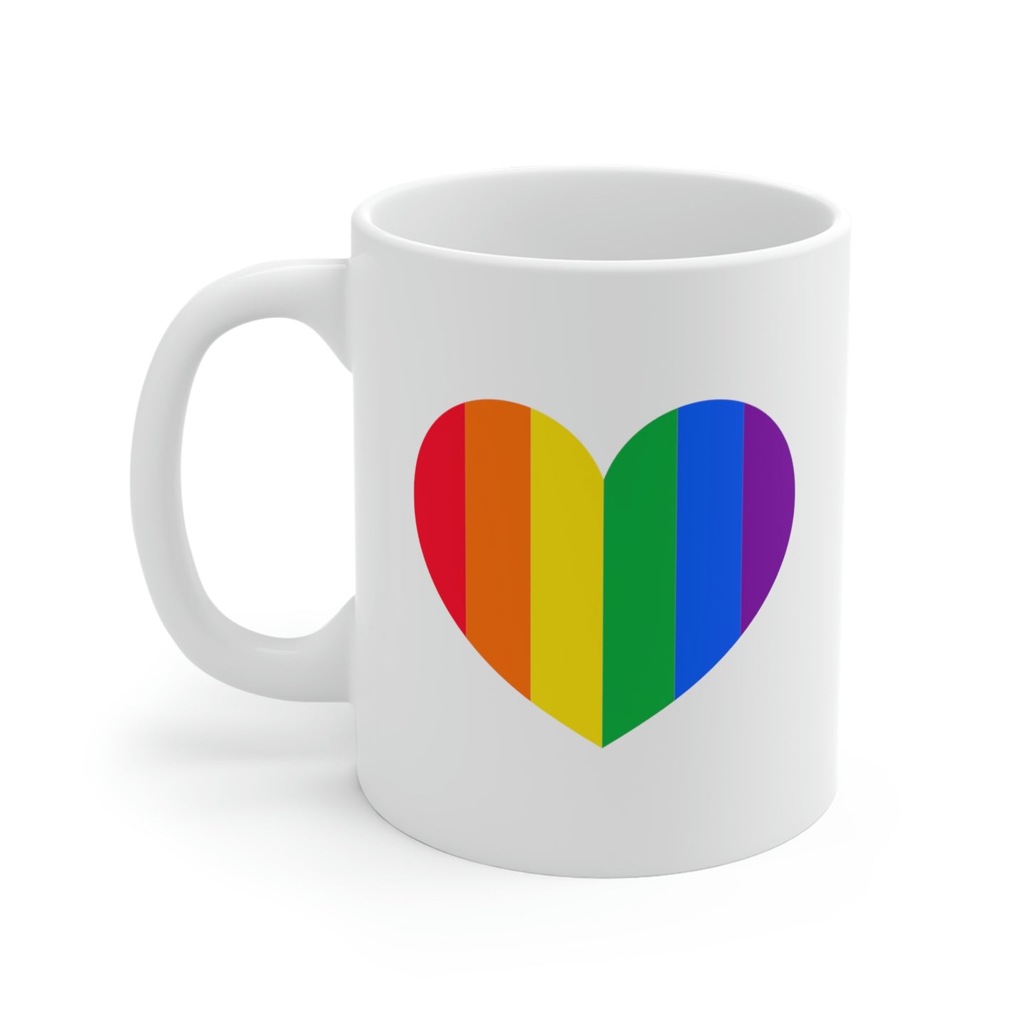 Rainbow Heart Mug