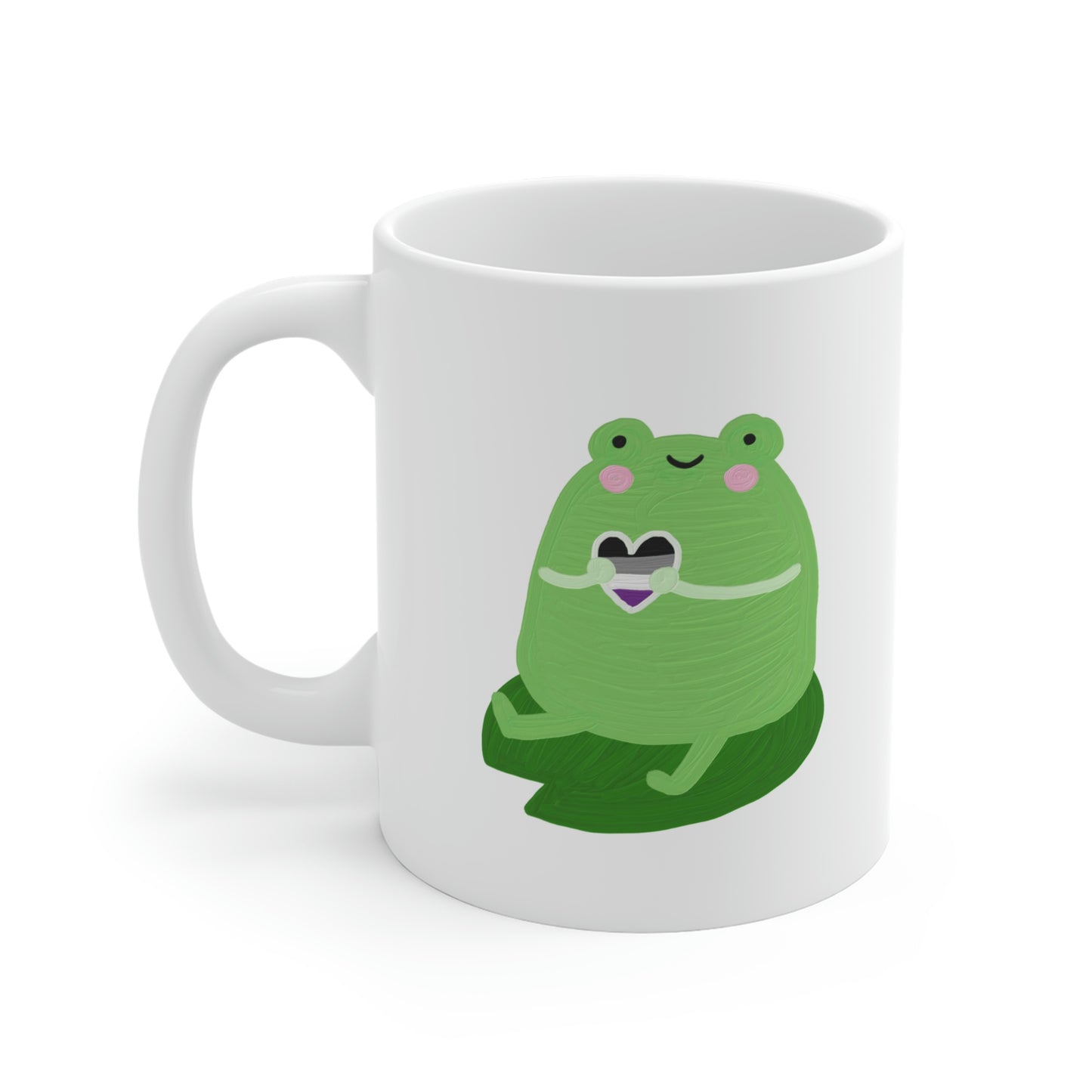 Asexual Cute Frog Mug