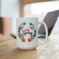 Hello Spring Floral Wreath Mug