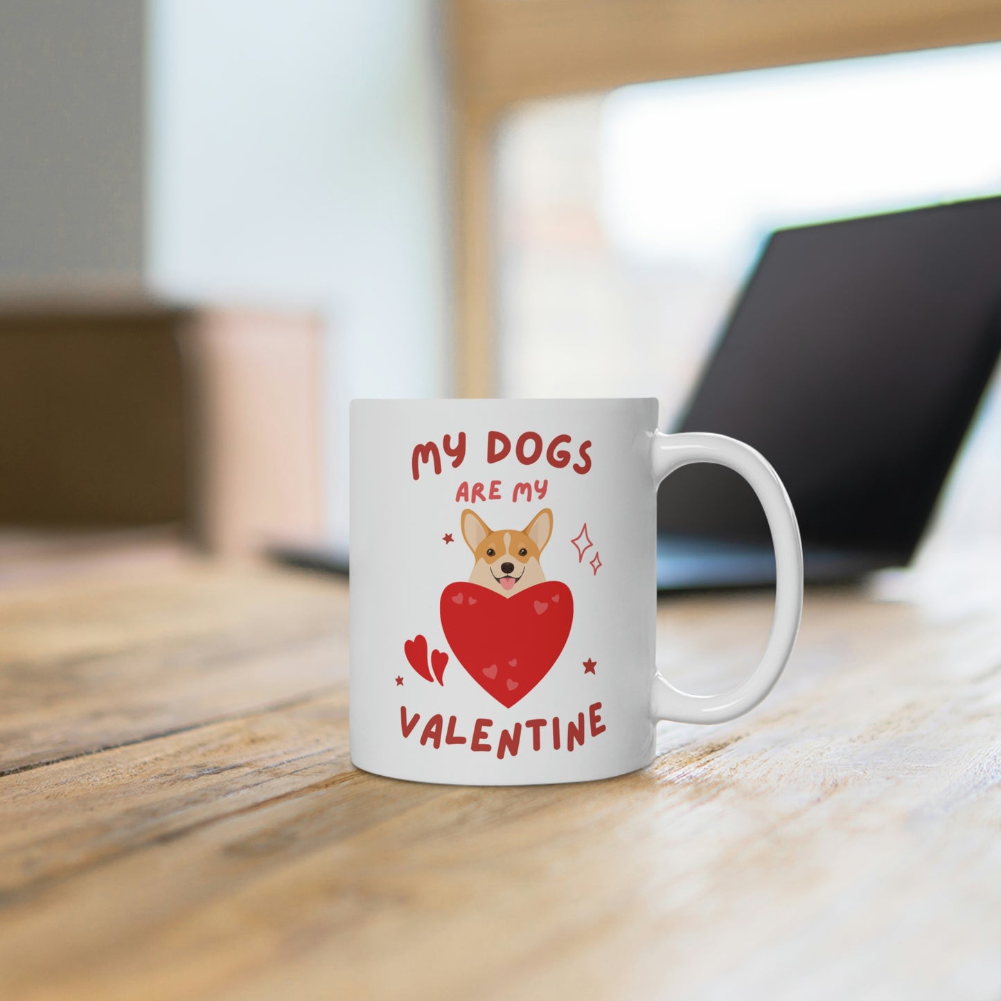 My Dogs Are My Valentine Mug