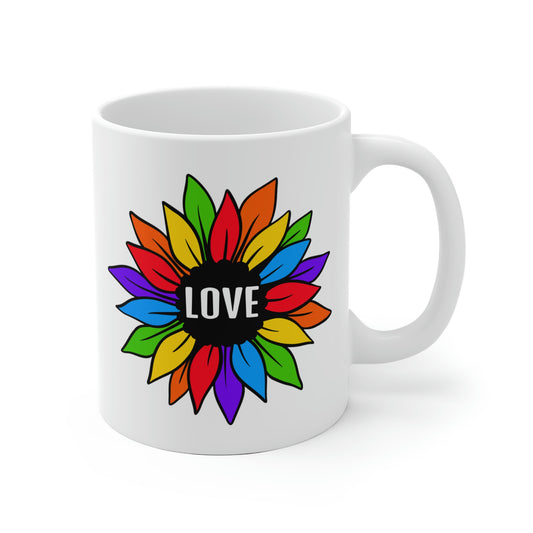 Rainbow Sunflower Love Mug