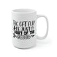 The Cat Fur Is Part Of The Decor Mug