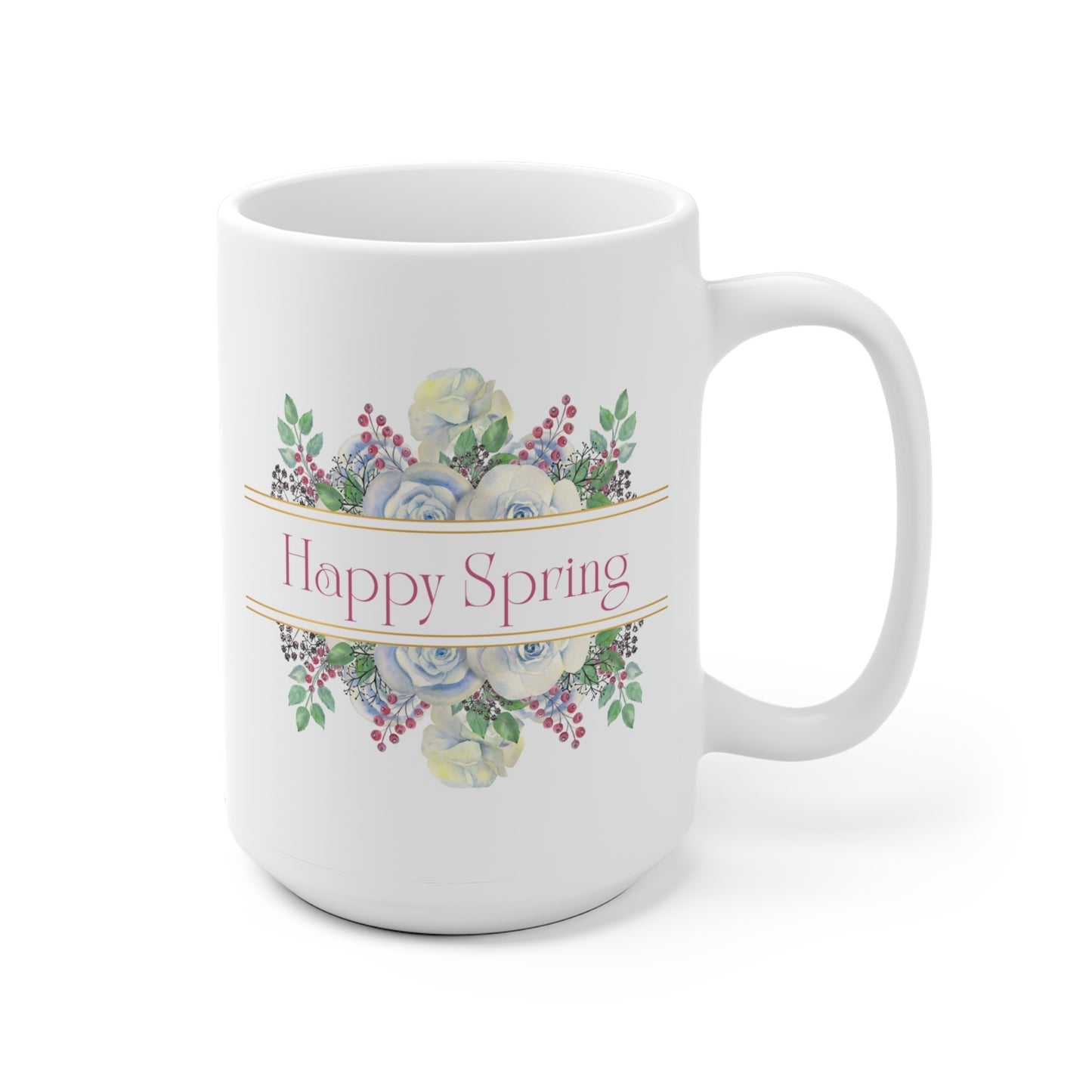 Happy Spring Floral Mug