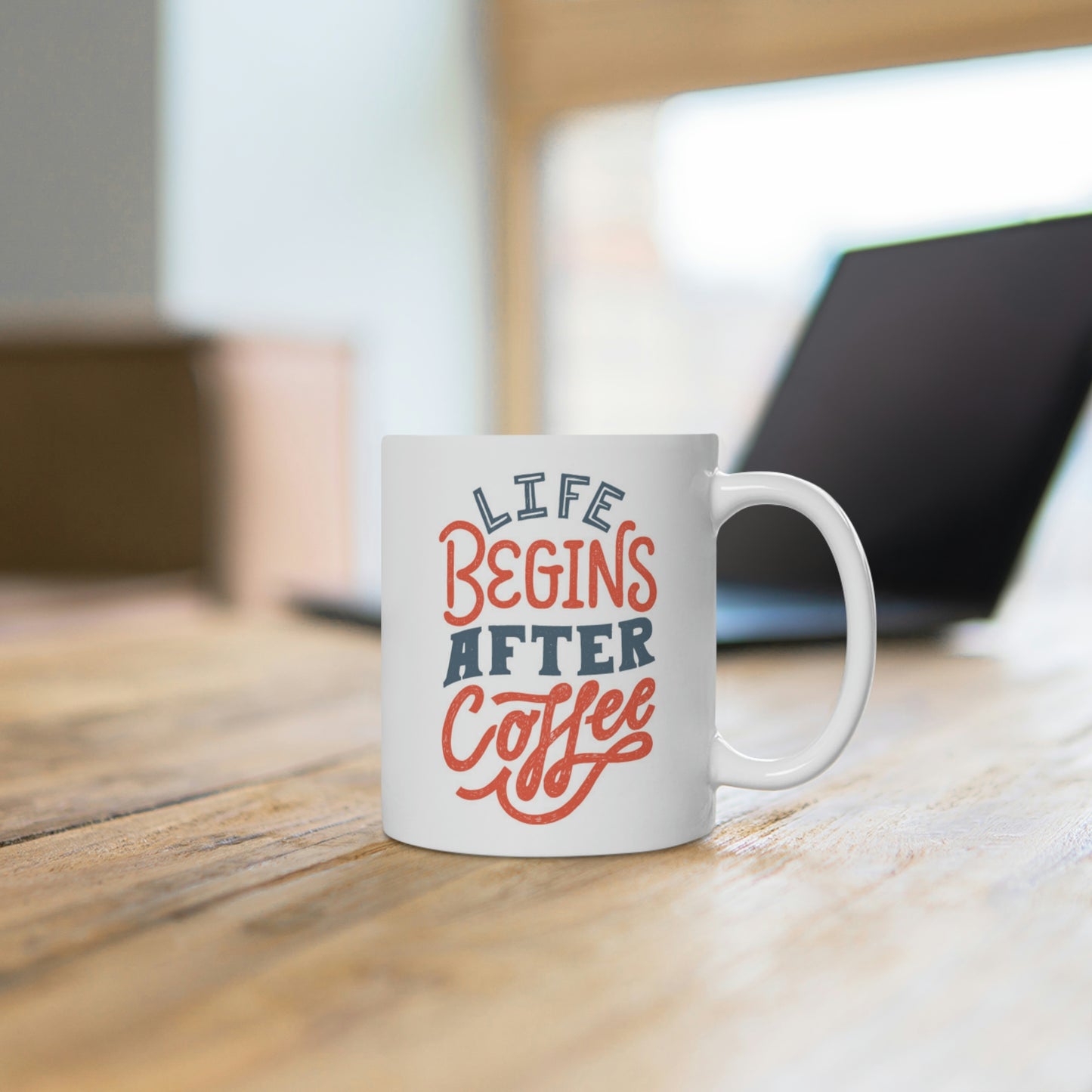 Life Begins After Coffee Mug