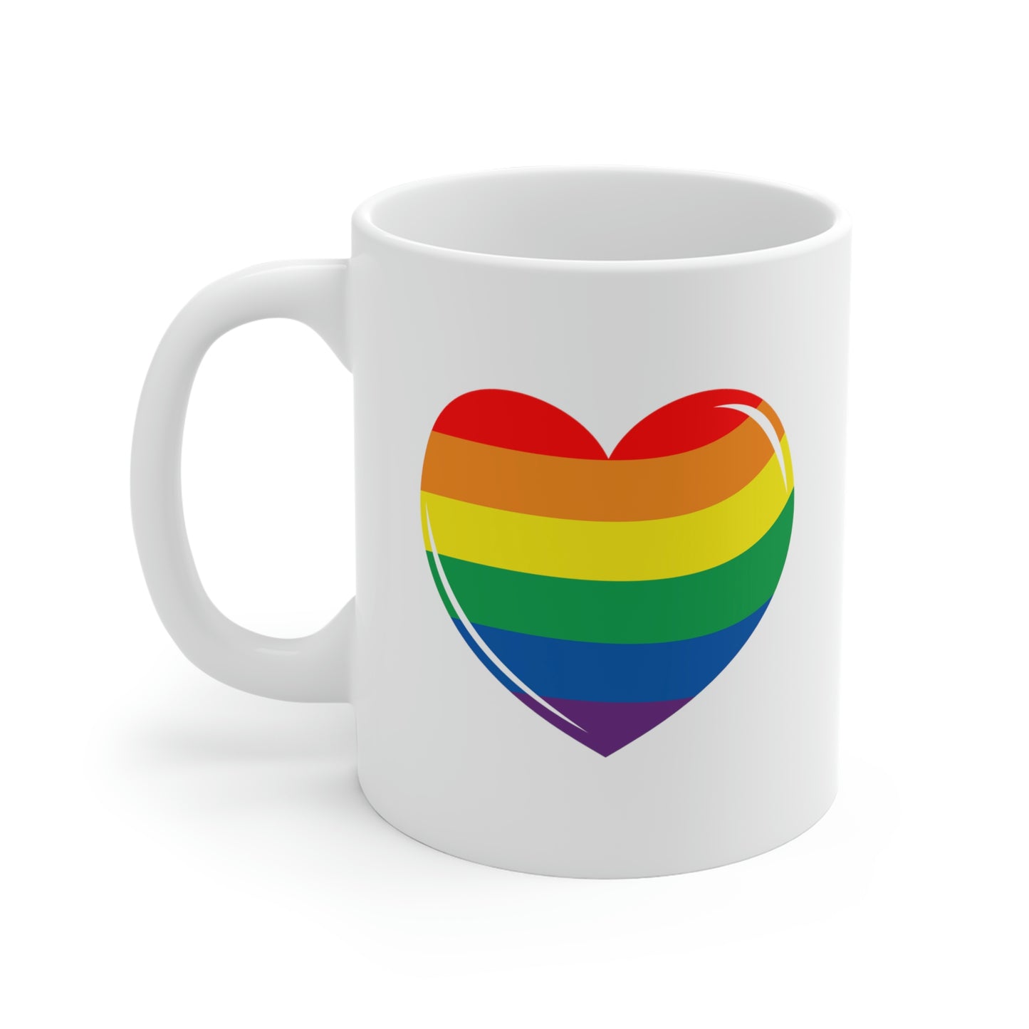 Rainbow Heart Mug