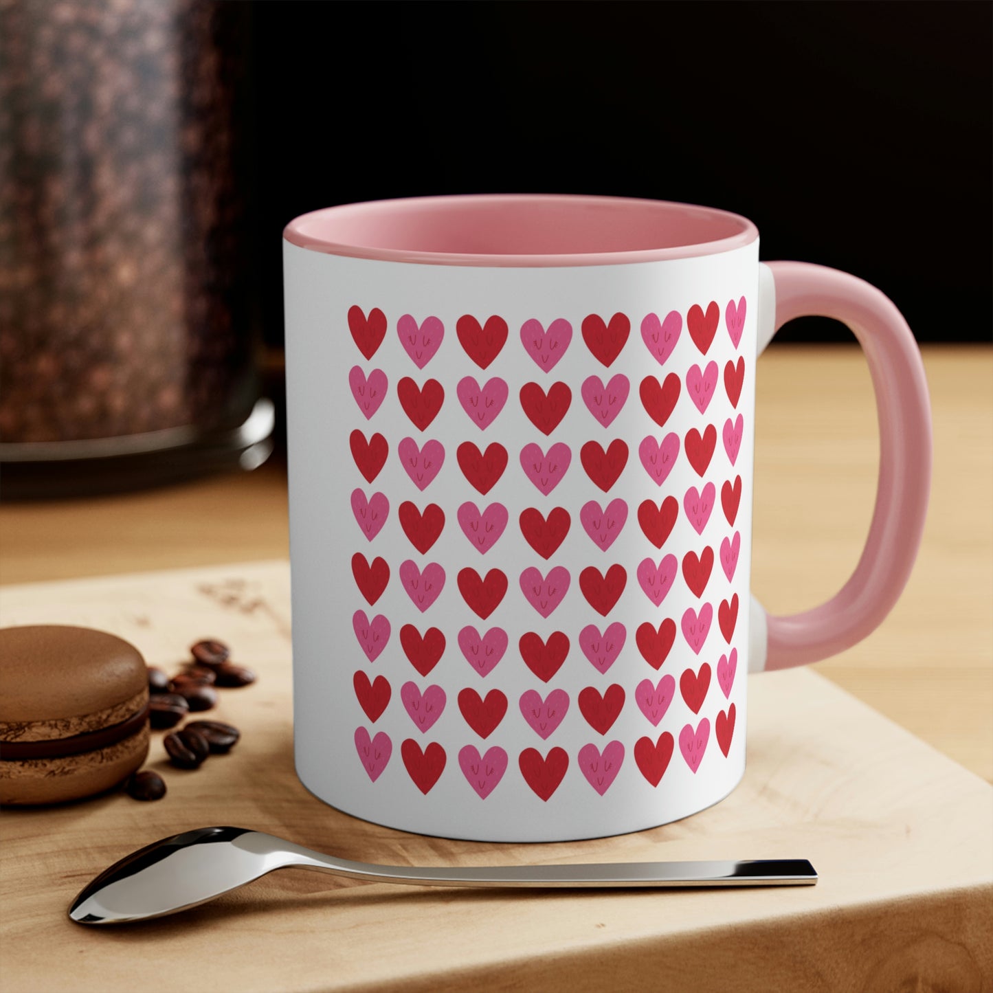 Hearts Pattern Mug